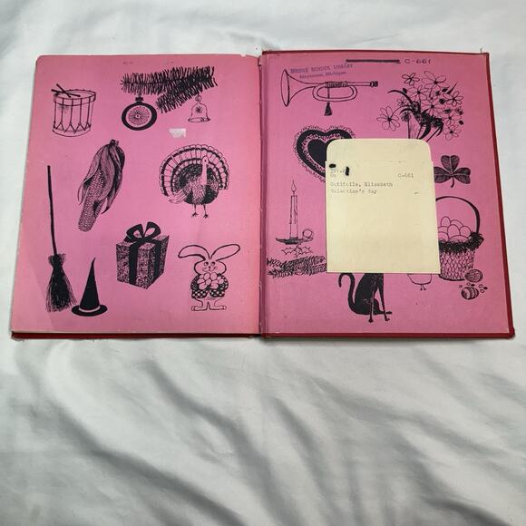Vintage 1965 A Holiday Book: Valentine’s Day Elizabeth Guilfoile Illustrated HC - Picture 5 of 11